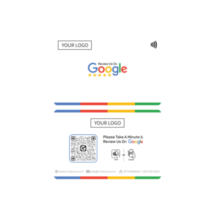 Google Review Card Vertical - clikcarta